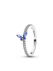 Sparkling Butterfly Ring - Sterling silver