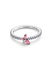 Sparkling Butterfly Ring - Sterling silver