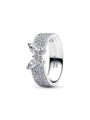 Sparkling Butterfly Bold Ring - Sterling silver