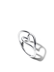 Organically Shaped Heart Small Ring - Sterling silver