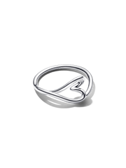 Organically Shaped Heart Small Ring - Sterling silver