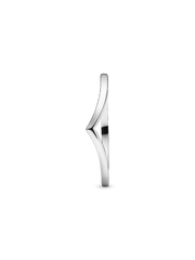 Polished Wishbone Ring - Sterling silver