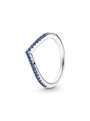 Pandora Timeless Wish Sparkling Blue Ring - Sterling silver