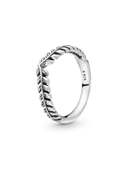 Wheat Grains Wishbone Ring - Sterling silver