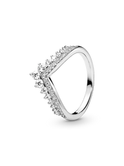 Princess Wishbone Ring - Sterling silver