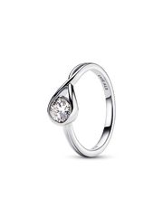 FINAL SALE - Pandora Infinite Sterling Silver Lab-grown Diamond Ring - 0.50 ct TW, Sterling silver
