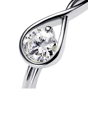 FINAL SALE - Pandora Infinite Sterling Silver Lab-grown Diamond Ring - 0.50 ct TW, Sterling silver