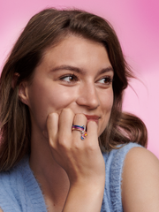 FINAL SALE - Pandora ME Shocking Purple Ring - Sterling silver