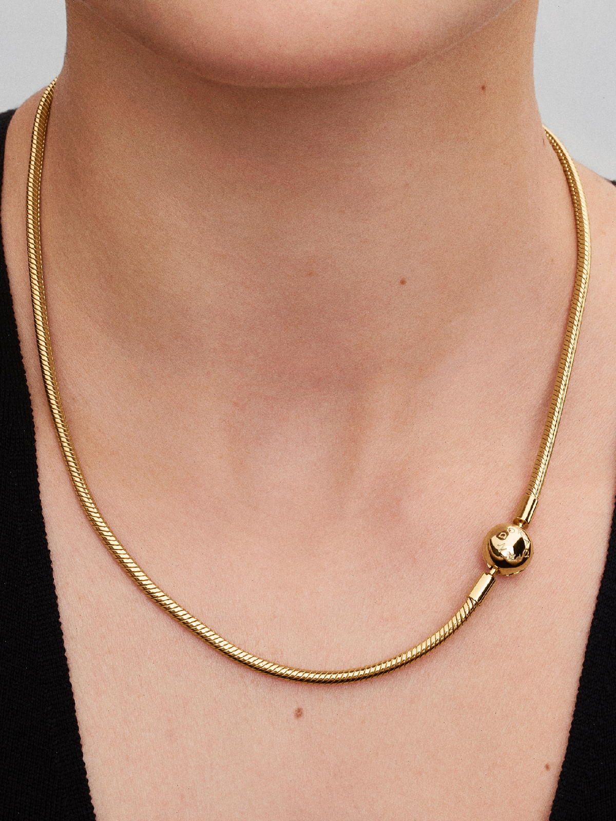 Snake Chain Necklace - 14k gold plating