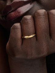 Twisted Ring - 14k gold plating