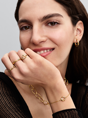 Rippled Band Ring - 14k gold plating