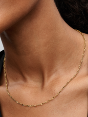 Anchor Chain Necklace - 14k gold plating