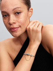 Elongated Safety Chain - Sterling silver, 14k gold plating