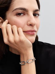 Bold Link Chain Bracelet - Sterling silver