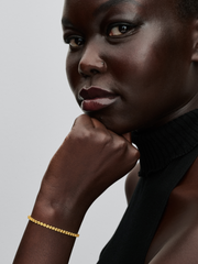 Sparkling Yellow Tennis Bracelet - 14k gold plating