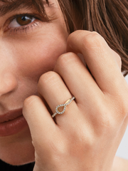 Pandora Infinite Lab-grown Diamond Pavé Ring - 0.19 ct TW, 14k gold