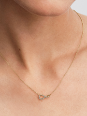 Pandora Infinite Lab-grown Diamond Pavé Pendant Necklace - 0.11 ct TW, 14k gold