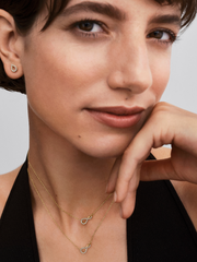 Pandora Infinite Lab-grown Diamond Pavé Stud Earrings - 0.16 ct TW, 14k gold