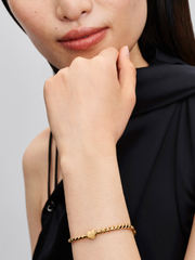 Textured Heart Mini Charm - 14k gold plating