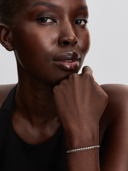 Round Clasp Wing Chain Bracelet - Sterling silver