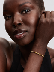 Round Clasp Wing Chain Bracelet - 14k gold plating