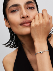 Engravable Honey Stone Heart Charm - Sterling silver