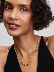 Snake Chain Necklace - 14k gold plating