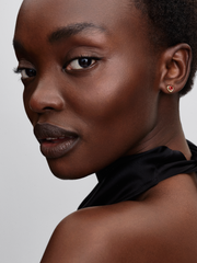 Elevated Heart Stud Earrings - 14k gold plating