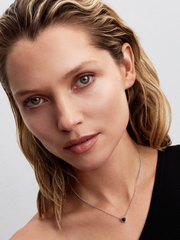 Elevated Heart Collier Necklace - Sterling silver