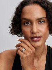 Engravable Heart Ring - Sterling silver