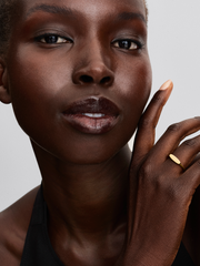 Engravable Bar Ring - 14k gold plating