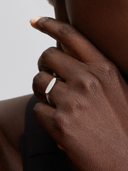 Engravable Bar Ring - Sterling silver