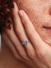 Disney Frozen Queen Elsa Tiara Ring - Sterling silver