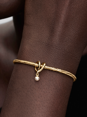 Wrapped Heart Charm - 14k gold plating