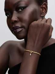 Wrapped Heart Charm - 14k gold plating