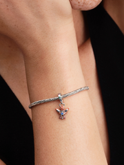 Gingerbread Angel Dangle Charm - Sterling silver