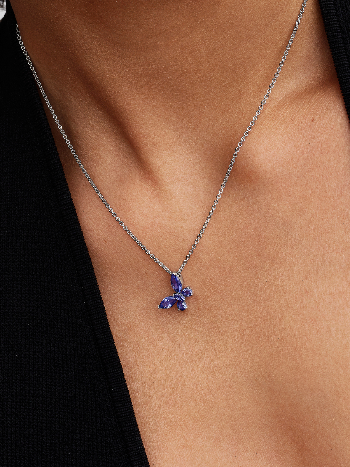 Butterfly Pendant Necklace - Sterling silver