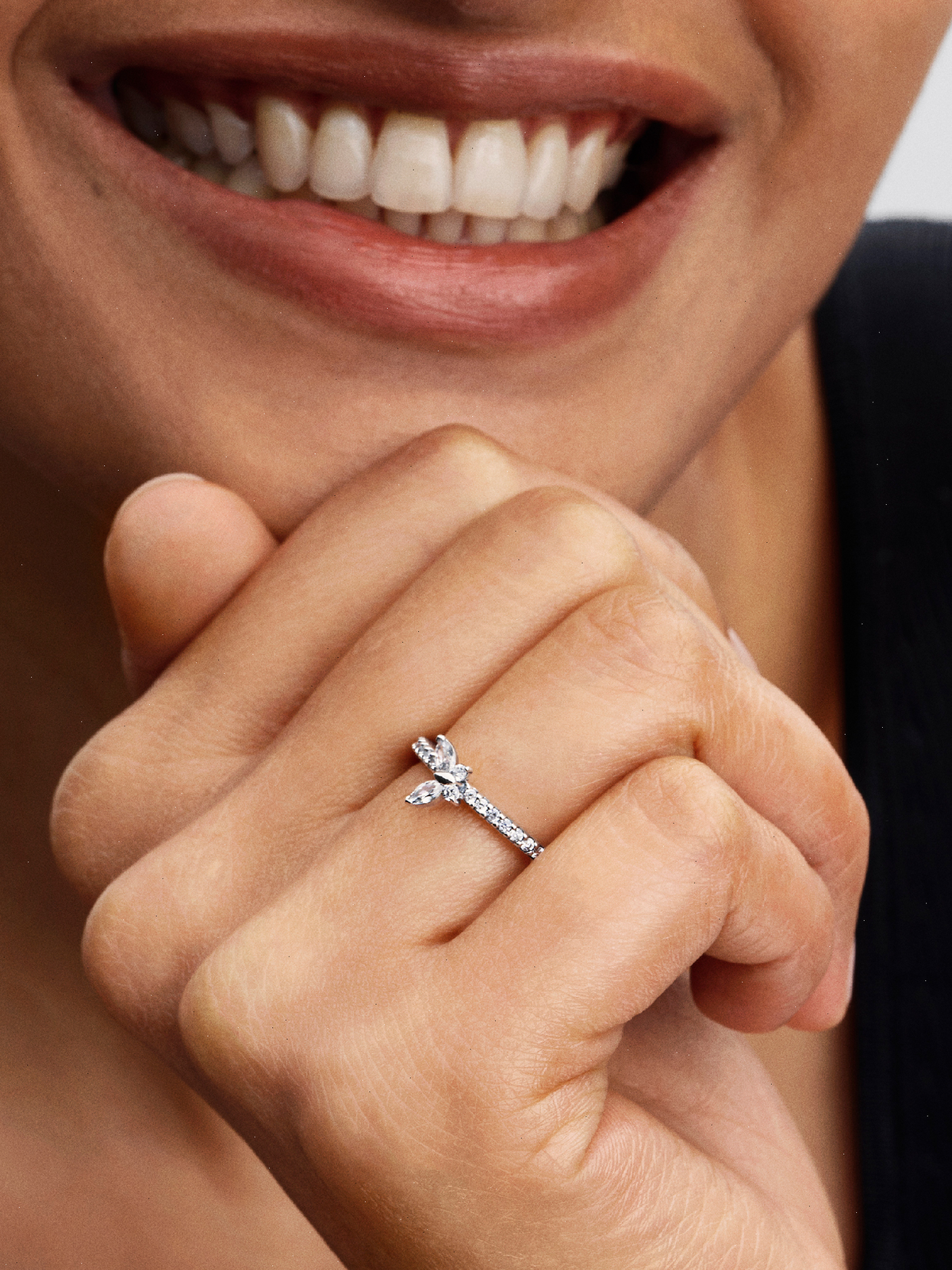 Sparkling Butterfly Ring - Sterling silver