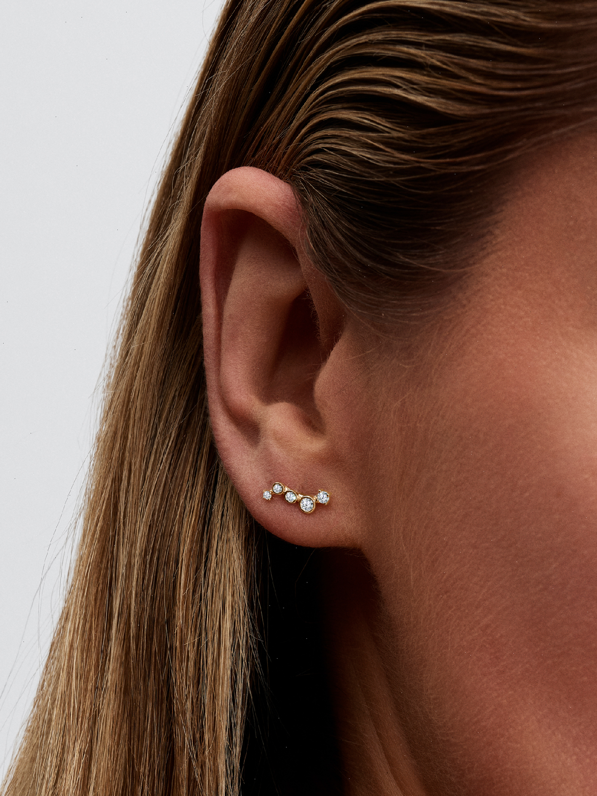 Pandora Era Lab-Grown Diamond Droplet Stud Earrings - 0.17 ct TW, 14k gold