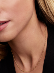 Pandora Era Linked Hearts Chain Necklace - 14k gold