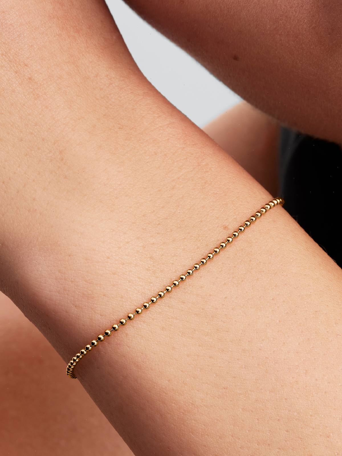 Pandora Era Bead Chain Bracelet - 14k gold