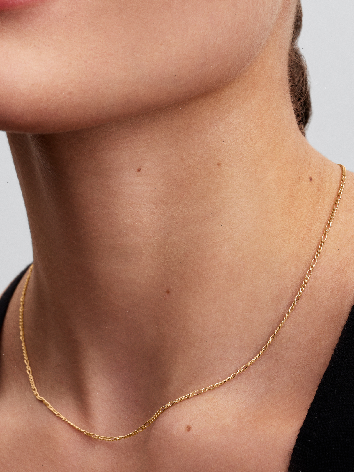 Pandora Era Figaro Chain Necklace - 14k gold