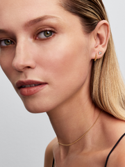 Pandora Era Bead Hoop Earrings - 14k gold