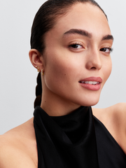 Pandora Era Linked Hearts Hoop Earrings - 14k gold