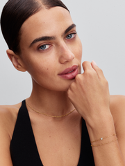 Pandora Era Linked Hearts Chain Bracelet - 14k gold