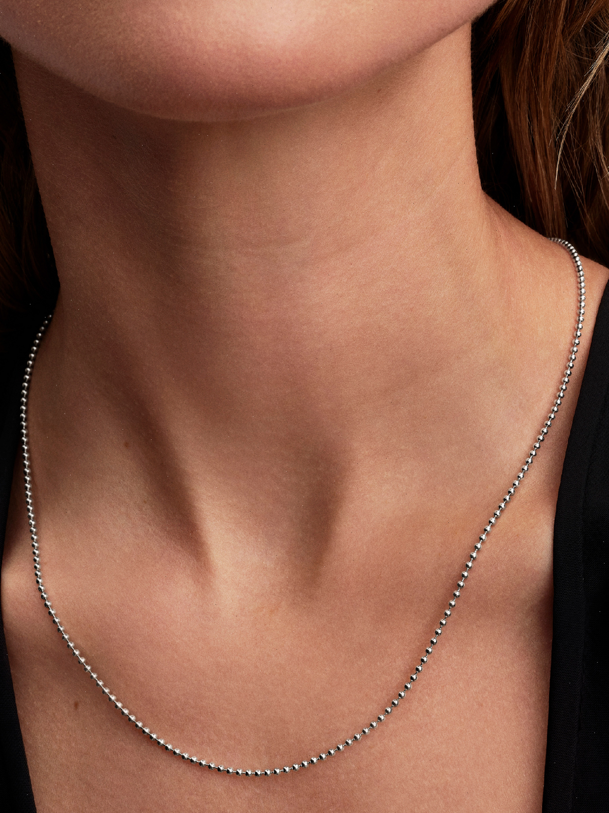 Ball Chain Necklace - Sterling silver