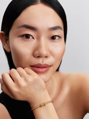 Besos Script Charm - 14k gold plating