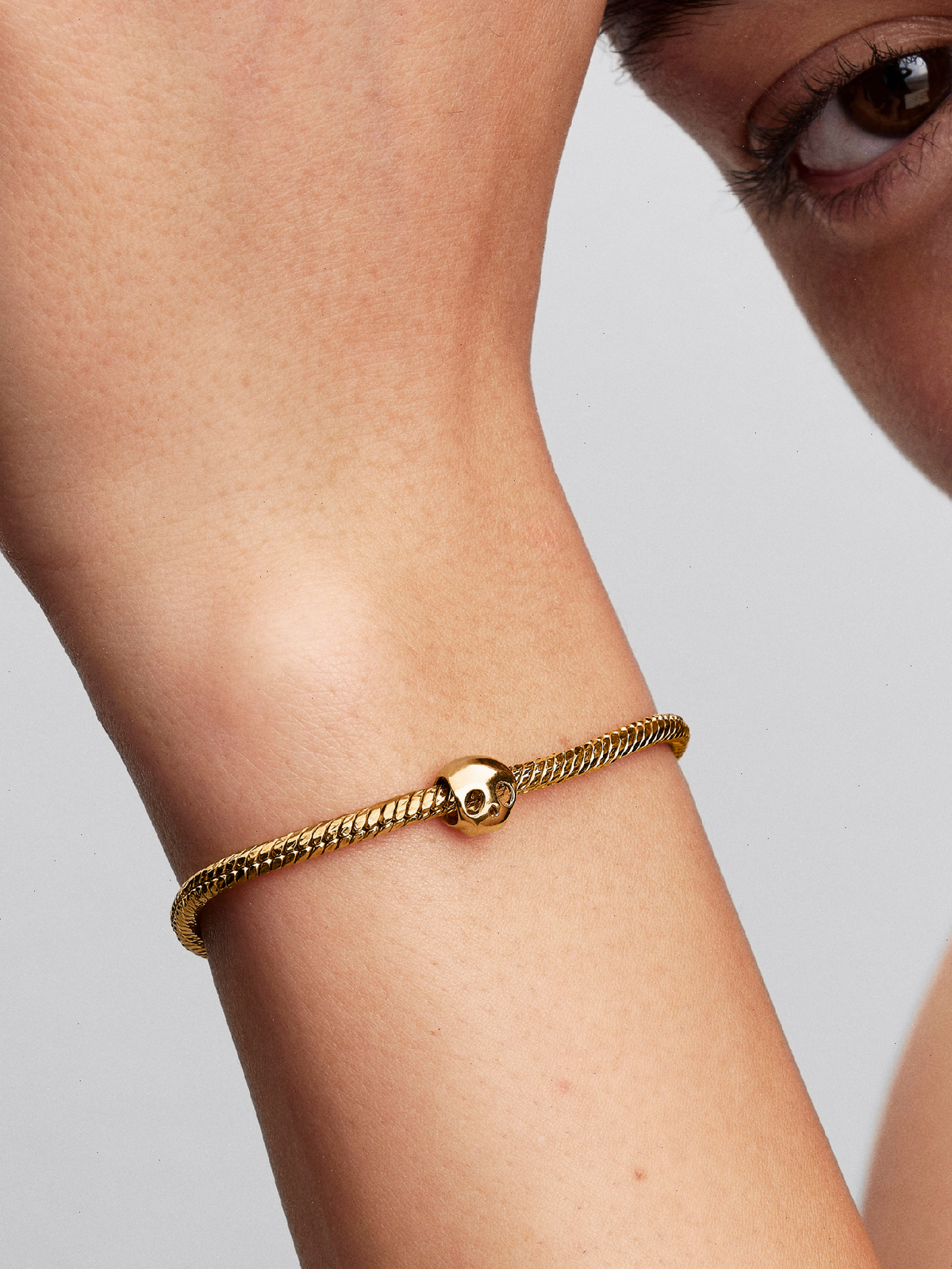 Skull Mini Charm - 14k gold plating