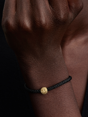 Textured Happy Face Mini Charm - 14k gold plating