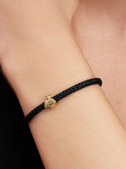 Textured Bee Mini Charm - 14k gold plating